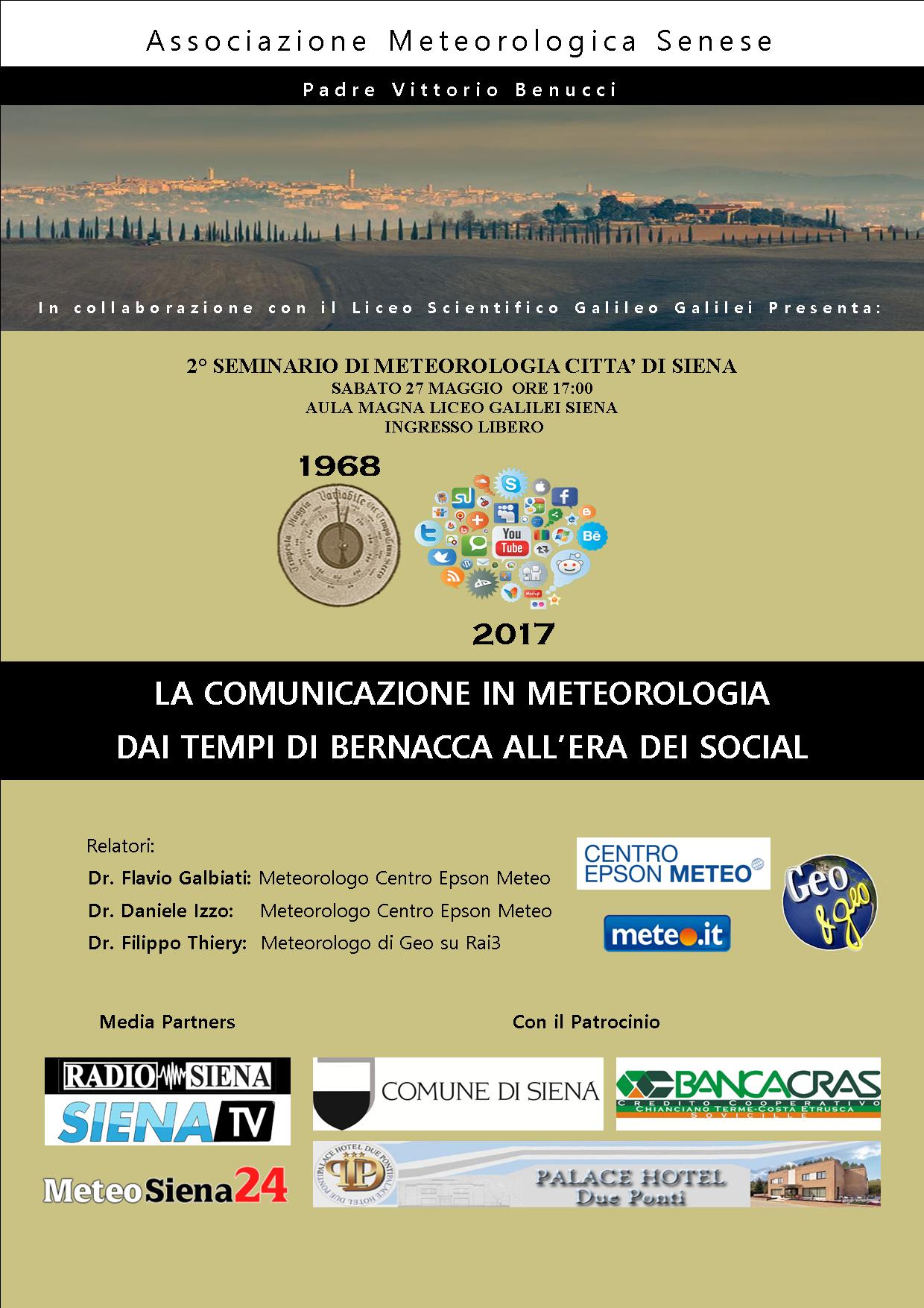 Secondo Seminario di Meteorologia 2017
